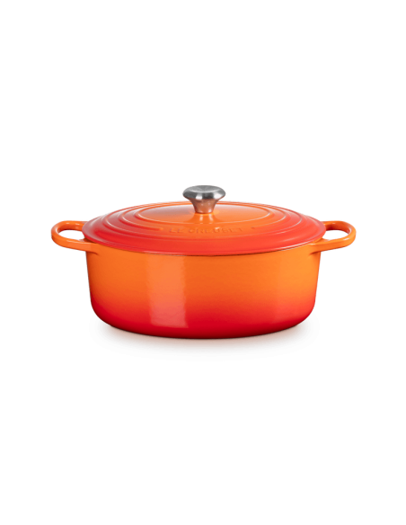 Cocotte Ovale En Fonte Emaillée 31cm Volcanique