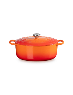 Cocotte Ovale En Fonte Emaillée 31cm Volcanique