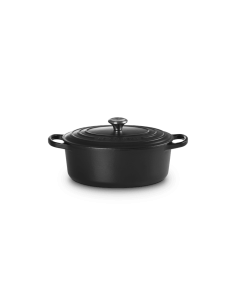 Cocotte Ovale En Fonte Émaillée avec Intérieur Noir 29cm Noir