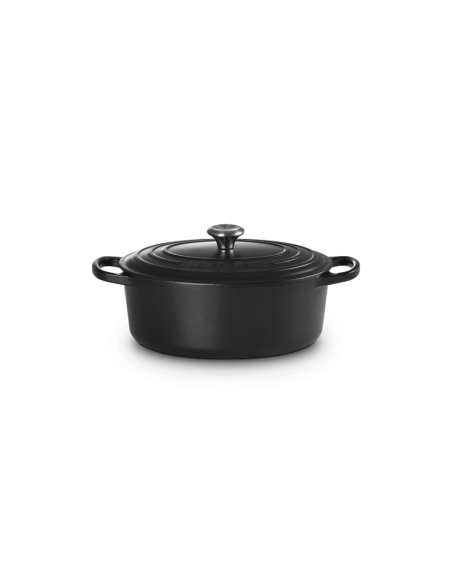 Cocotte Ovale En Fonte Émaillée avec Intérieur Noir 29cm Noir