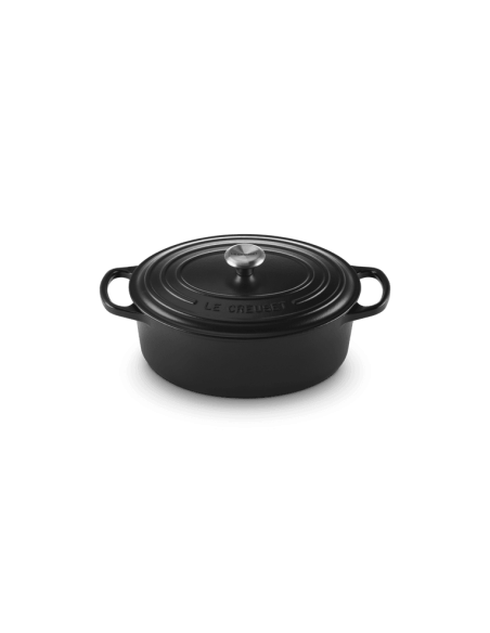 Cocotte Ovale En Fonte Émaillée avec Intérieur Noir 29cm Noir
