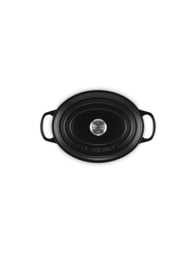 Cocotte Ovale En Fonte Émaillée avec Intérieur Noir 29cm Noir