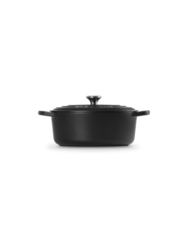 Cocotte Ovale En Fonte Émaillée avec Intérieur Noir 29cm Noir