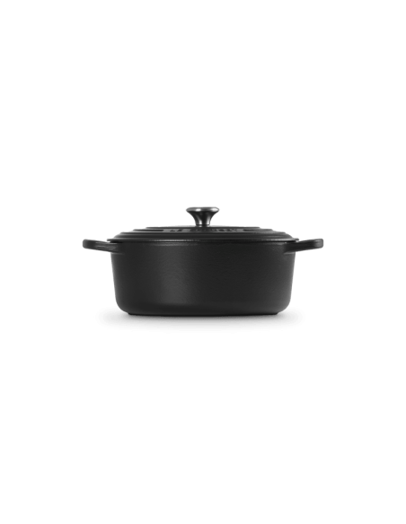 Cocotte Ovale En Fonte Émaillée avec Intérieur Noir 29cm Noir