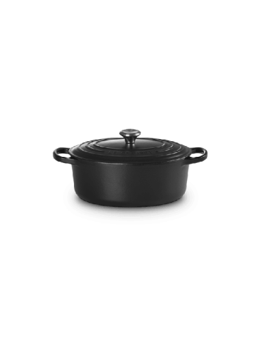 Cocotte Ovale En Fonte Émaillée avec Intérieur Noir 29cm Noir