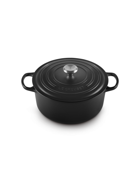 Cocotte Ronde En Fonte Emaillée 28cm Cerise