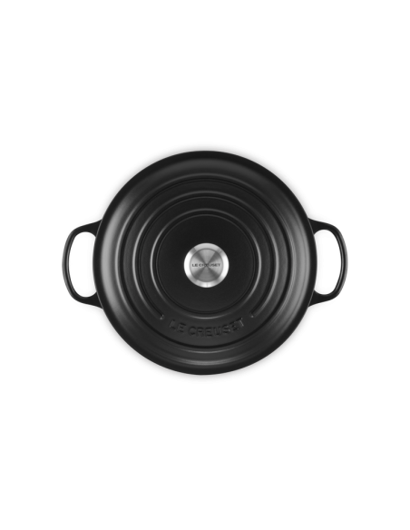 Cocotte Ronde En Fonte Emaillée 28cm Cerise