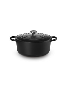 Cocotte Ronde En Fonte Emaillée 28cm Cerise