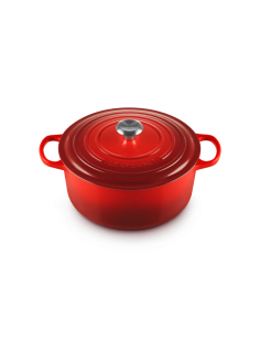 Cocotte Ronde En Fonte Emaillée Intérieur Noir 28cm Noir 2