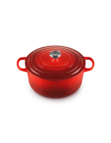 Cocotte Ronde En Fonte Emaillée Intérieur Noir 28cm Noir