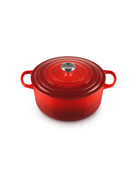 Cocotte Ronde En Fonte Emaillée Intérieur Noir 28cm Noir