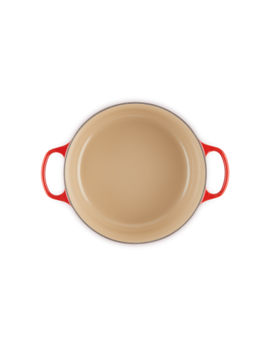 Cocotte Ronde En Fonte Emaillée Intérieur Noir 28cm Noir