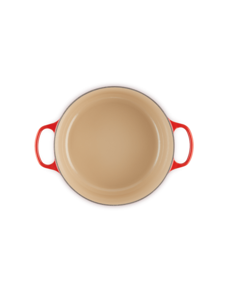 Cocotte Ronde En Fonte Emaillée Intérieur Noir 28cm Noir