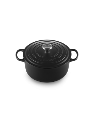 Cocotte Ronde en Fonte Émaillée avec Intérieur Noir 26cm