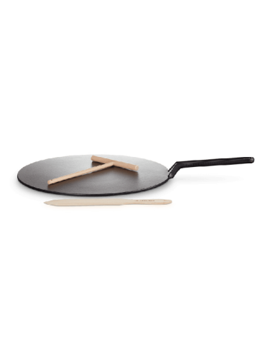 Grande Crêpière En Fonte Emaillée 32cm Noir