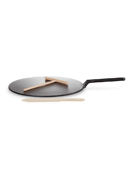 Grande Crêpière En Fonte Emaillée 32cm Noir