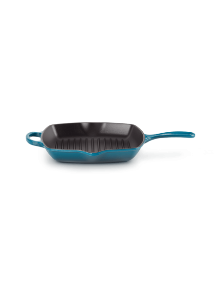 Skillet Carré En Fonte Emaillée 26cm Deep Teal