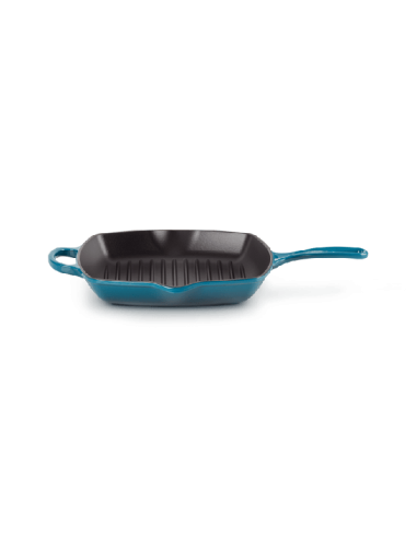 Skillet Carré En Fonte Emaillée 26cm Deep Teal