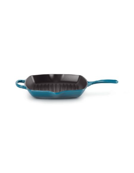 Skillet Carré En Fonte Emaillée 26cm Deep Teal