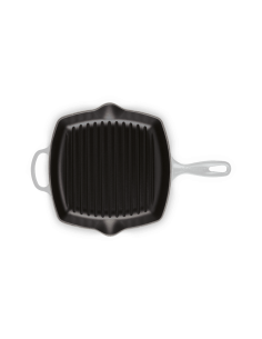 Skillet Carré En Fonte Emaillée 26cm Gris Clair 2