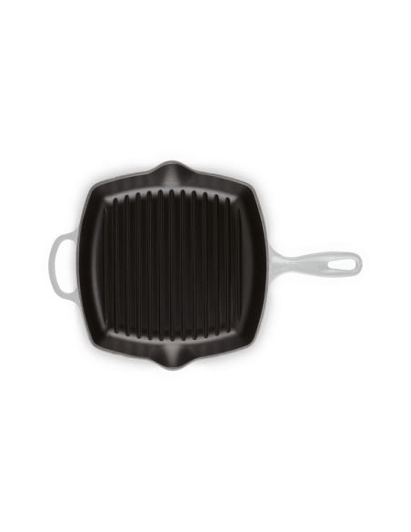 Skillet Carré En Fonte Emaillée 26cm Gris Clair