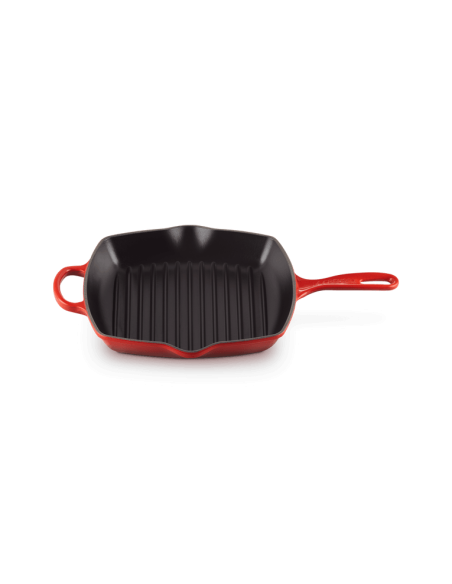 Skillet Carré En Fonte Emaillée 26cm Cerise