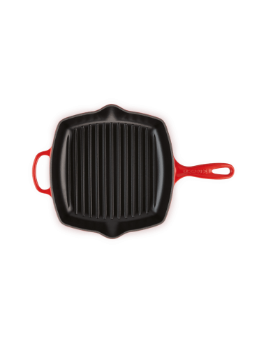 Skillet Carré En Fonte Emaillée 26cm Cerise