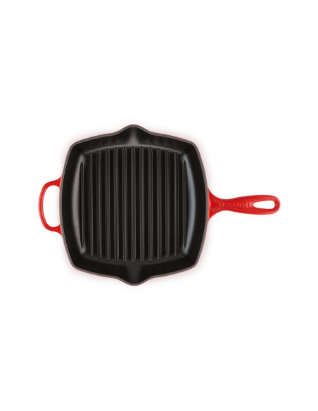 Skillet Carré En Fonte Emaillée 26cm Cerise