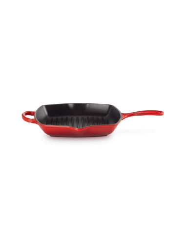 Skillet Carré En Fonte Emaillée 26cm Cerise