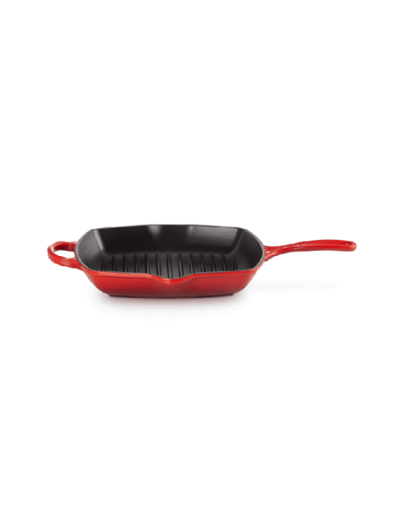 Skillet Carré En Fonte Emaillée 26cm Cerise