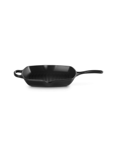 Skillet Carré En Fonte Emaillée 26cm Noir