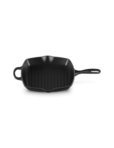 Skillet Carré En Fonte Emaillée 26cm Noir