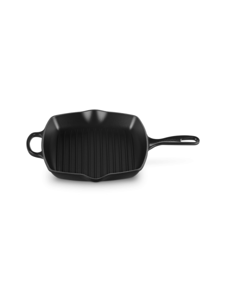 Skillet Carré En Fonte Emaillée 26cm Noir