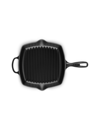 Skillet Carré En Fonte Emaillée 26cm Noir