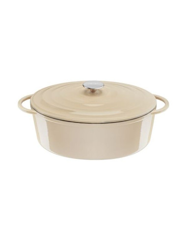 Faitout 34x26cm Fonte Lov Beige