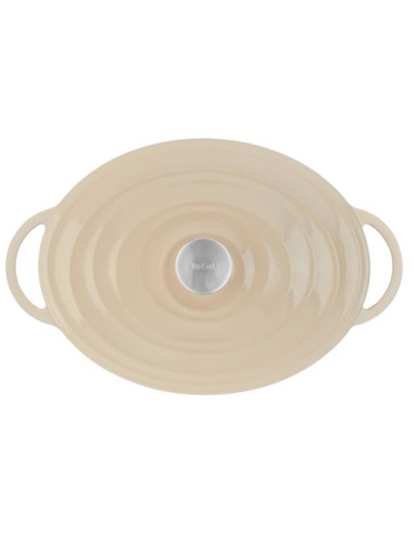 Faitout 34x26cm Fonte Lov Beige