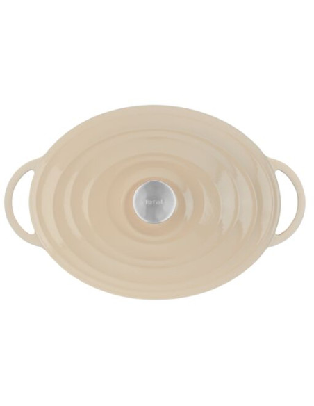 Faitout 34x26cm Fonte Lov Beige