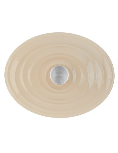 Faitout 34x26cm Fonte Lov Beige