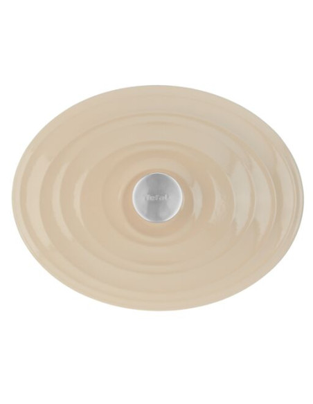 Faitout 34x26cm Fonte Lov Beige