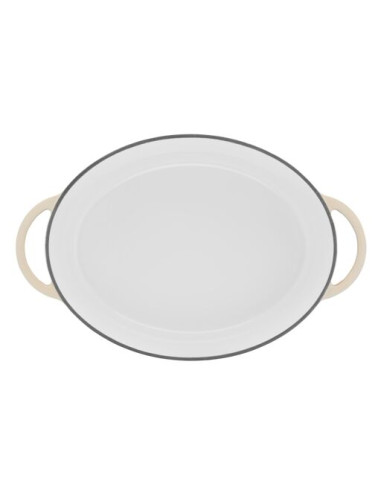 Faitout 34x26cm Fonte Lov Beige