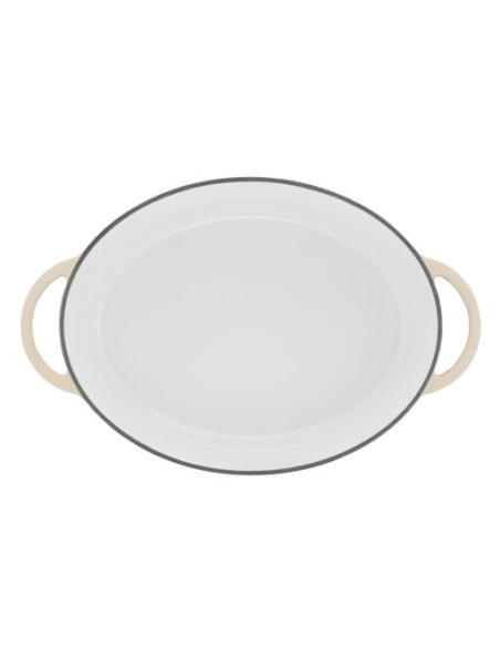 Faitout 34x26cm Fonte Lov Beige