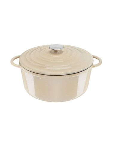 Faitout 29cm Fonte Lov Beige