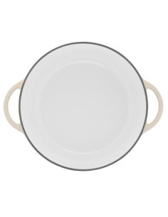 Faitout 29cm Fonte Lov Beige 2
