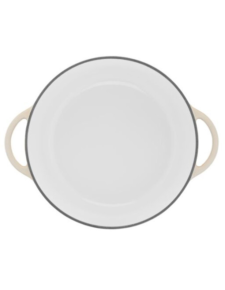 Faitout 29cm Fonte Lov Beige