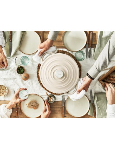 Faitout 29cm Fonte Lov Beige