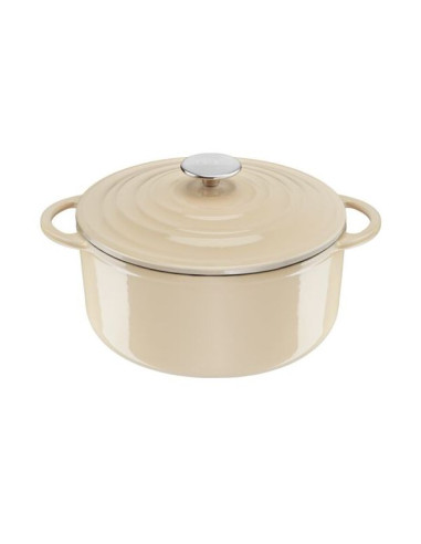 Faitout 25cm Fonte Lov Beige