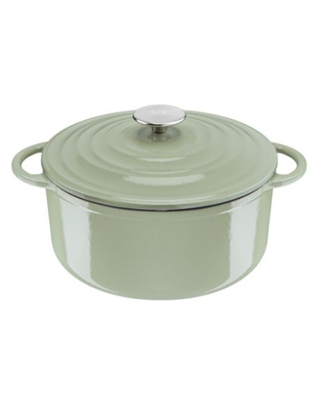 Faitout 25cm Fonte Lov Vert Lichen