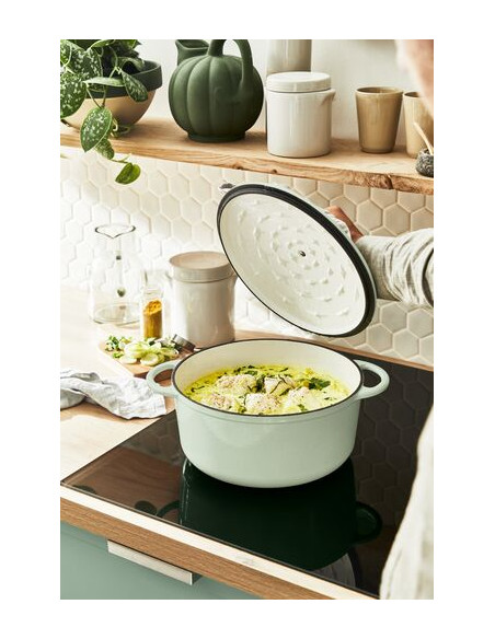 Faitout 25cm Fonte Lov Vert Lichen