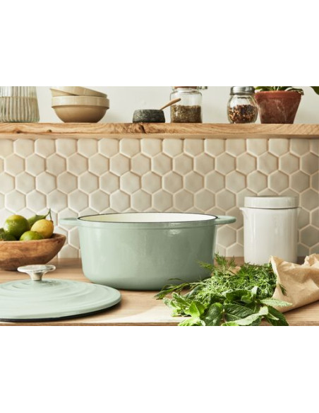 Faitout 25cm Fonte Lov Vert Lichen