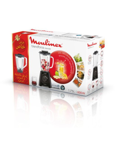 Blender 600W Avec Deuxième Bol Gratuit Noir